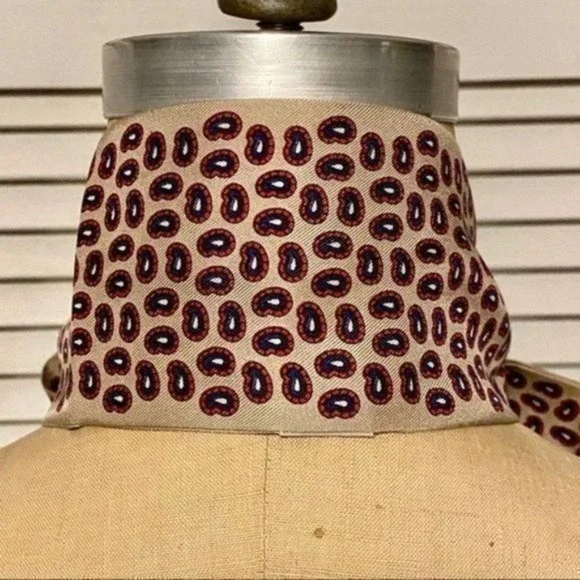 Vintage‎ Liz Claiborne silk paisley tie scarf - Picture 5 of 11